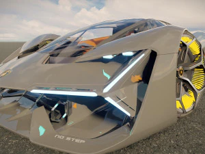 Lambo rghini Terzo Millennio 3D Model