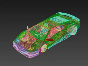 Lambo rghini Diablo SV LDF 3D Model