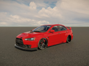 Mitsubishi Lancer Evo FQ400 3D Model