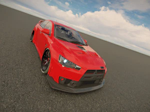 三菱 Lancer Evo FQ400 3D 模型