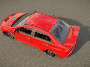 Mitsubishi Lancer Evo FQ400 3D Model