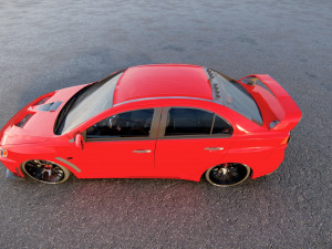Mitsubishi Lancer Evo FQ400 3D Model