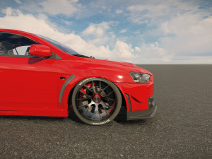 Mitsubishi Lancer Evo FQ400 3D Model