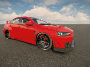 Mitsubishi Lancer Evo FQ400 3D Model