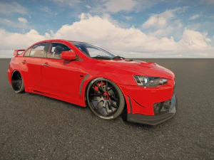 三菱 Lancer Evo FQ400 3D 模型