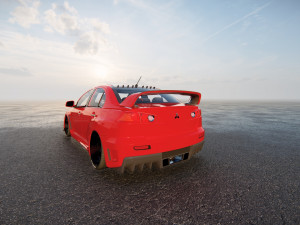 Mitsubishi Lancer Evo FQ400 3D Model