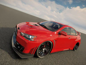 三菱 Lancer Evo FQ400 3D 模型
