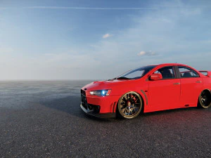 三菱 Lancer Evo FQ400 3D 模型