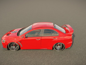 Mitsubishi Lancer Evo FQ400 3D Model