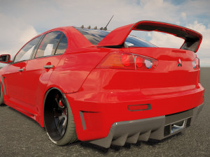 Mitsubishi Lancer Evo FQ400 3D Model