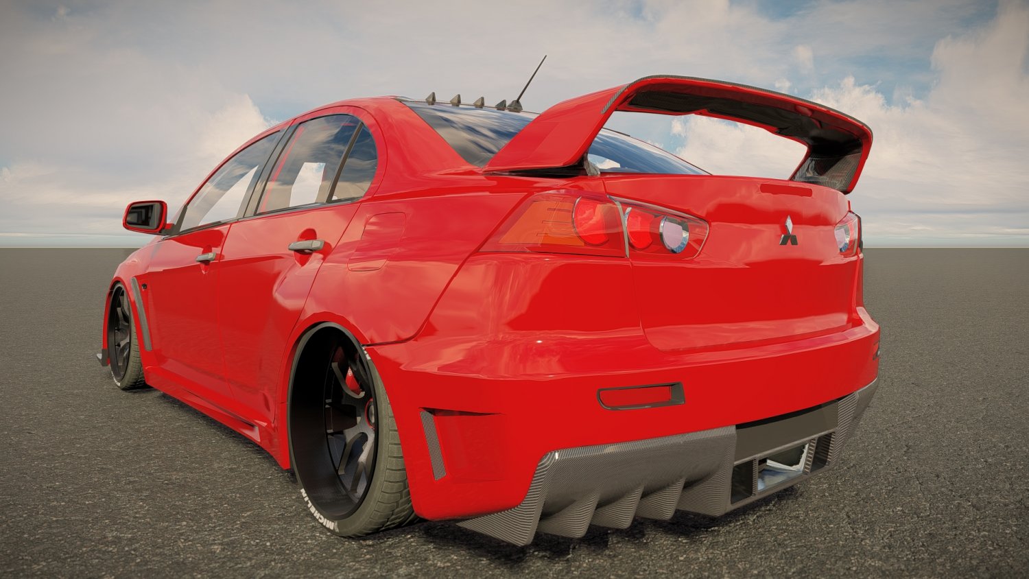 Mitsubishi Lancer Evo FQ400 3D Модель In Спортивные 3DExport