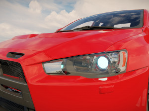 Mitsubishi Lancer Evo FQ400 3D Model