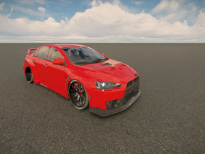 Mitsubishi Lancer Evo FQ400 3D Model
