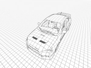 三菱 Lancer Evo FQ400 3D 模型