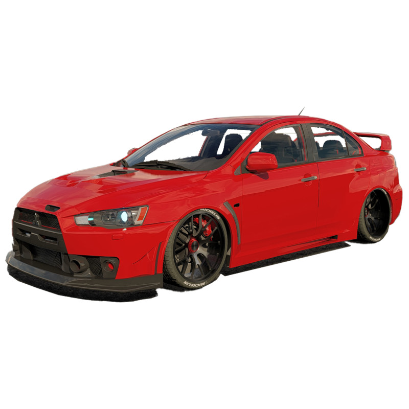 Mitsubishi Lancer Evo FQ400 3D Model .c4d .max .obj .3ds .fbx .stl .blend 
