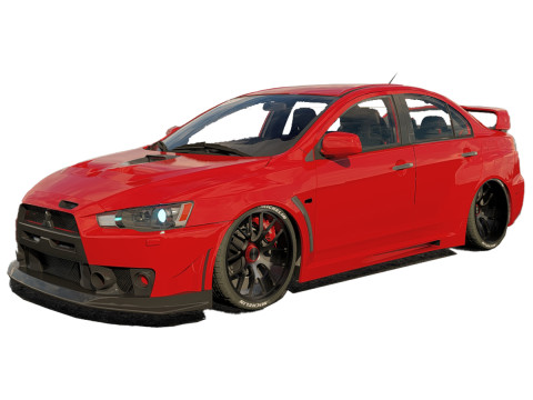Mitsubishi Lancer Evo FQ400 Modello 3D