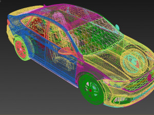 Volkswagen Jetta GLI 2023 Model 3D