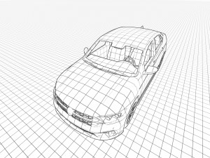 Volkswagen Jetta GLI 2023 Model 3D