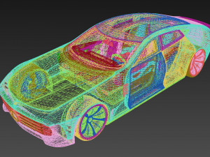 Mercedes Benz IAA Concept 3D 모델