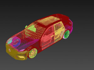 VOLVO v60 2023 3D Model