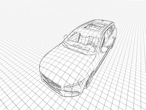 VOLVO v60 2023 3D Model