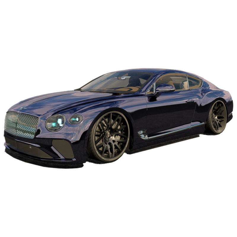 Bentley Continental GT TP 3D Model .c4d .max .obj .3ds .fbx .stl .blend 
