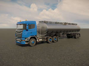 Scania Fuel Tanker Model 3D
