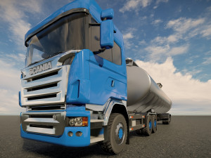 Scania Fuel Tanker Model 3D