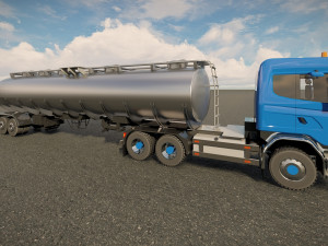 Scania Fuel Tanker Model 3D
