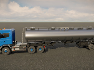 Scania Fuel Tanker Model 3D