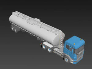 Scania Fuel Tanker 3D Model