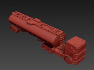 Scania Fuel Tanker Model 3D