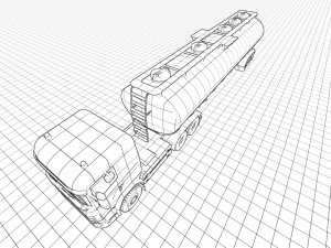 Scania Fuel Tanker Model 3D