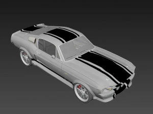 Shelby GT500 Eleanor 1967 3D Model