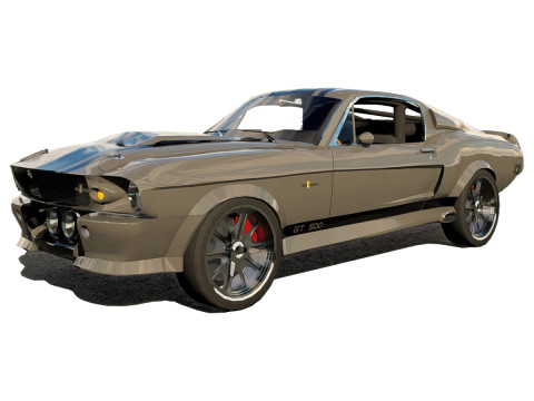 Shelby GT500 Eleanor 1967 3D Model