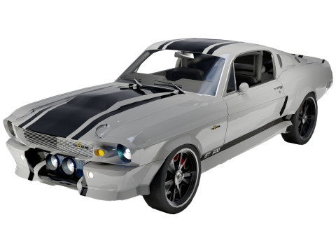 Shelby GT500 Eleanor 1967 3D Model