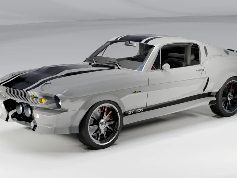 Shelby GT500 Eleanor 1967 3D Model