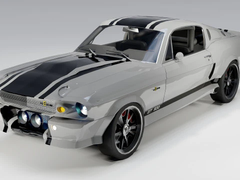 Shelby GT500 Eleanor 1967 3D Model