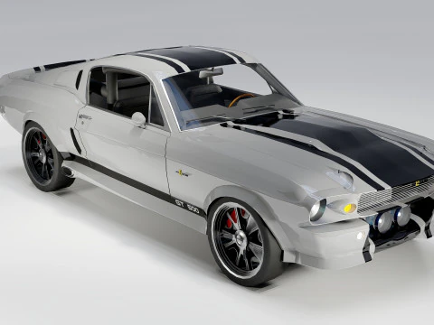 Shelby GT500 Eleanor 1967 3D Model