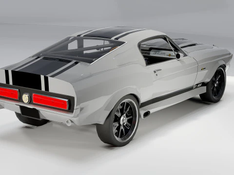 Shelby GT500 Eleanor 1967 3D Model