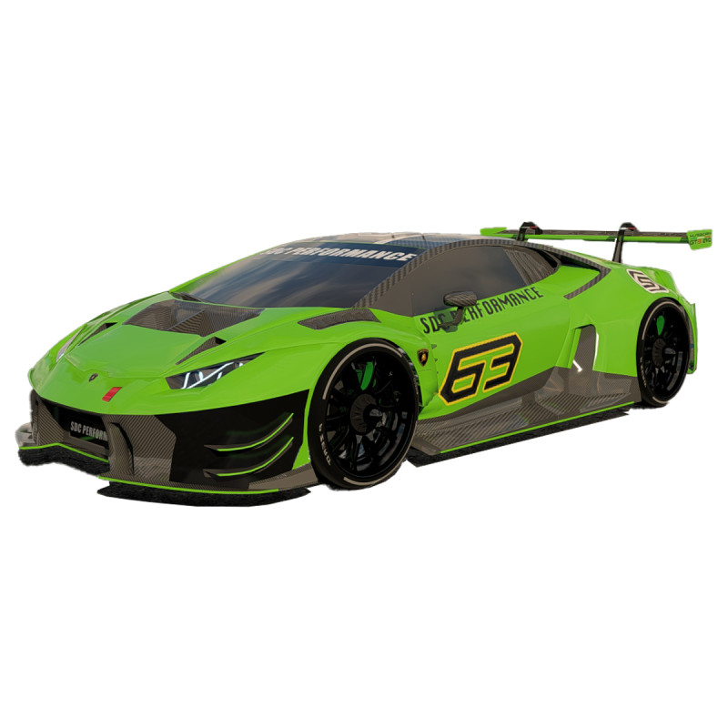Lambo rghini Huracan GT3 EVO 3D Model .c4d .max .obj .3ds .fbx .stl .blend 