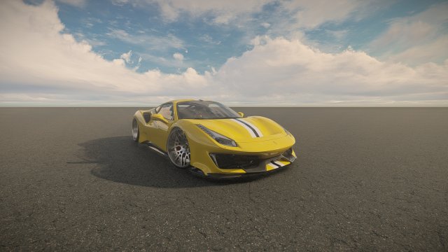 Ferrari 488 Pista Modèle 3D .c4d .max .obj .3ds .fbx .stl .blend 