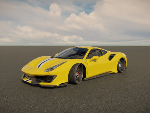 Ferrari 488 Pista Modèle 3D