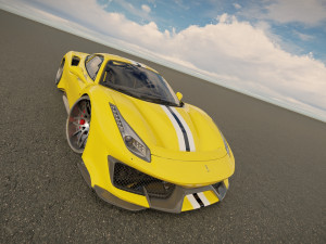 Ferrari 488 Pista Modèle 3D