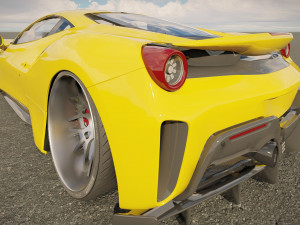 Ferrari 488 Pista Modèle 3D
