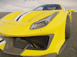 Ferrari 488 Pista Modèle 3D