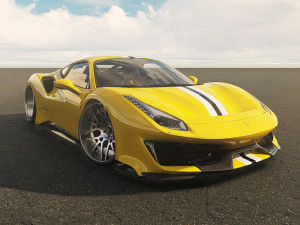 Ferrari 488 Pista Modèle 3D