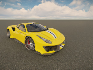 Ferrari 488 Pista Modèle 3D