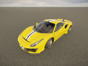 Ferrari 488 Pista Modèle 3D