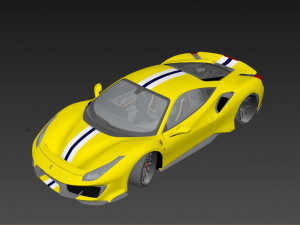 Ferrari 488 Pista Modèle 3D